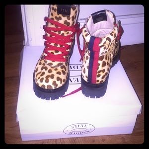 Leopard print boots from Steve Madden